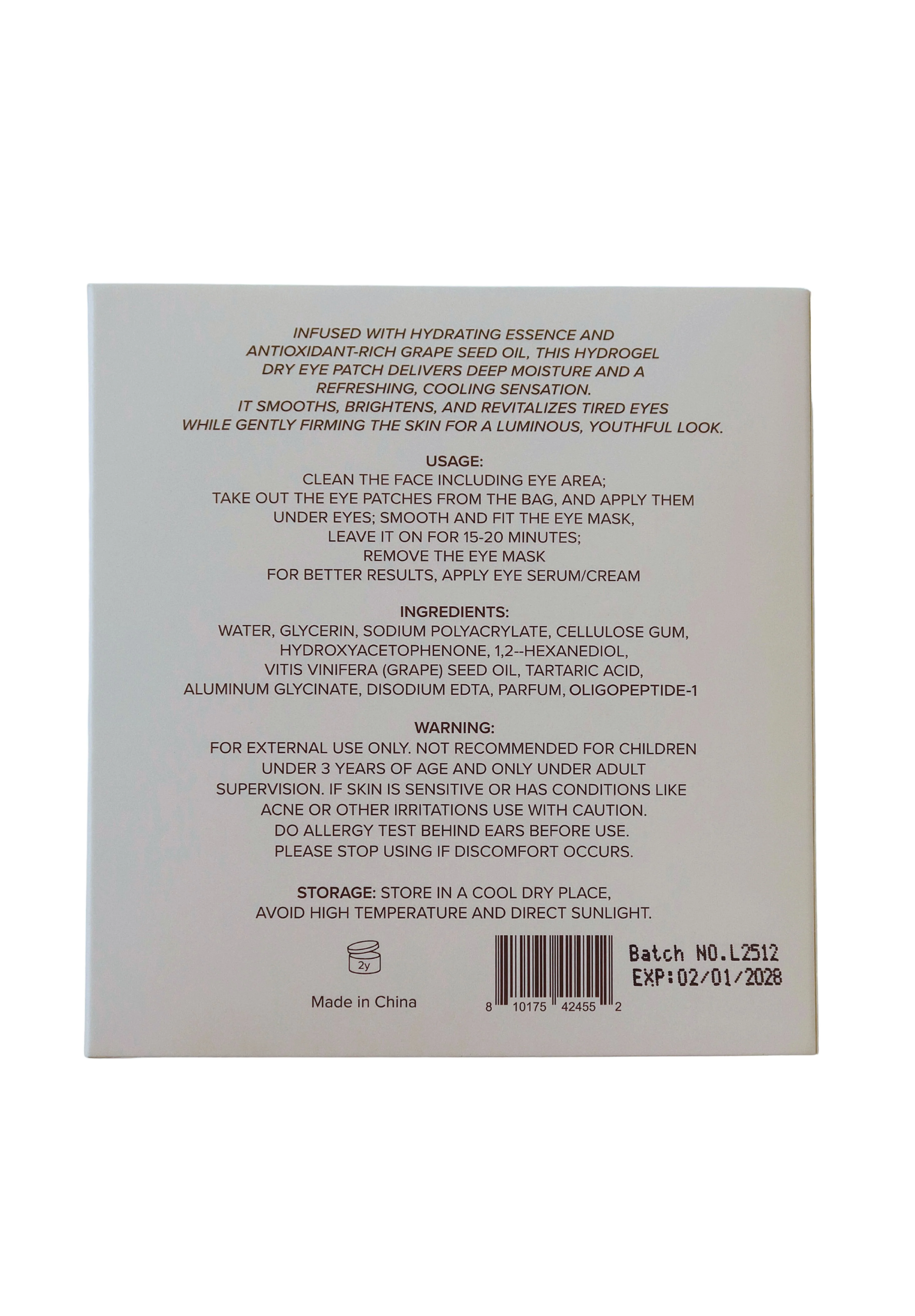 Monogrammed Peptide Eye Masks Retail Pack - 20 count - Image 4